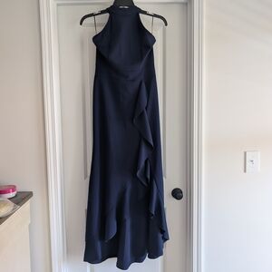 Amazon Elegant Navy High Low Dress